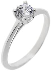 Capri Eljegyzési gyűrű 14K arany 2, 3 gr, fehér zafír drága kõvel, CP11756