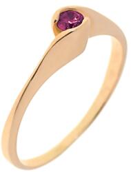 Capri Eljegyzési gyűrű 14K arany 2, 4 gr, rubin drága kõvel, CP11786