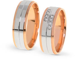 Capri Karikagyűrű párban 14K arany 12, 7 gr, gyémánt kõvel 0, 112 ct, CP11436GY