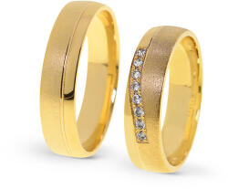 Capri Karikagyűrű párban 14K arany 9, 4 gr, gyémánt kõvel , CP11662GY