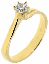 Capri Eljegyzési gyűrű 14K arany 3, 2 gr, gyémánt kõvel 0, 25 ct, CP11358GY