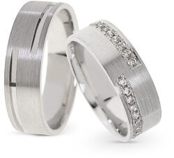 Capri Karikagyűrű párban 14K arany 12, 3 gr, gyémánt kõvel 0, 3 ct, CP11460GY