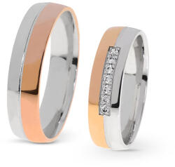 Capri Karikagyűrű párban 14K arany 9, 4 gr, gyémánt kõvel , CP11666GY