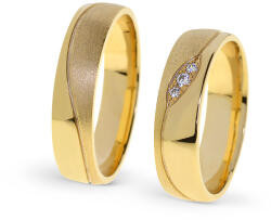 Capri Karikagyűrű párban 14K arany 9, 5 gr, gyémánt kõvel , CP11646GY