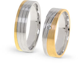 Capri Karikagyűrű párban 14K arany 10, 3 gr, gyémánt kõvel , CP11414GY