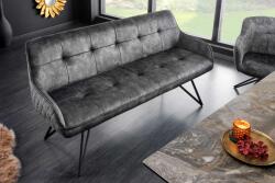 LuxD Design ülőpad Natasha 156 cm sötétszürke bársony