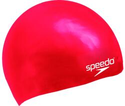 Speedo plain moulded silicone junior cap alb/roşu