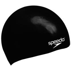 Speedo plain moulded silicone junior cap negru