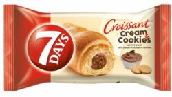 7DAYS Croissant 7DAYS Cream&Cookies mogyorókrém ízű krémmel töltött keksz darabokkal 60g (14.01100)