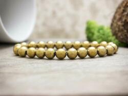 R. M. ékszer Aranyló hematit ásvány karkötő (10559-RM-17)