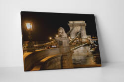4 Decor Tablou canvas : Podul cu Lanturi din Budapesta - beestick-deco - 174,00 RON
