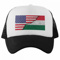  USA-HUN - Trucker Hálós Baseball Sapka (787389)