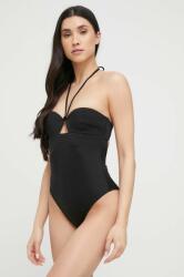 Calvin Klein egyrészes fürdőruha fekete, puha kosaras - fekete XS - answear - 66 990 Ft