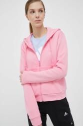Adidas felső rózsaszín, női, sima, kapucnis - rózsaszín XS - answear - 20 990 Ft