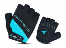 Pegas MANUSI B-RACE CU GEL NEGRU/TURCOAZ, M (IVG079)