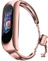 Hurtel Replacment metal band bracelet strap for Xiaomi Mi Band 6 / 5 / 4 / 3 pink - vexio