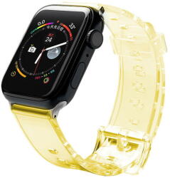 Hurtel Strap Light Silicone Wristband Strap Bracelet Watch Bracelet Watch 6/5/4/3/2 (44mm / 42mm) Yellow - vexio