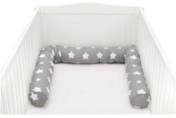 Fillikid Protectie laterale pentru pat lemn 190 cm Star grey Fillikid (437-17) - babyneeds