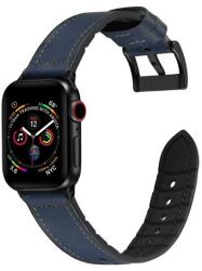 Phoner Stitch Apple Watch műbőr/szilikon szíj, 49/45/44/42mm, éjkék - speedshop