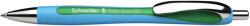 Schneider Golyóstoll, 0, 7 mm, nyomógombos, SCHNEIDER Slider Rave XB , zöld (TSCSLRAZ)