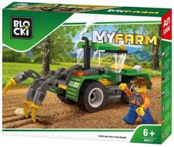 Klocki BLOCKI Joc constructie Tractor cu plug, Blocki RB29174