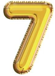  Balon, folie aluminiu, auriu, cifra 7, 81 cm RB31411