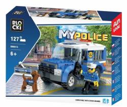 Klocki BLOCKI Joc constructie Jeep-Inchisoare politie, 127 piese, Blocki RB27694