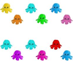  Jucarie reversibila din plus Caracatita, 20 cm, diverse culori RB30911