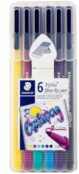 STAEDTLER Маркери Triplus 323 Galaxy 6 цвята
