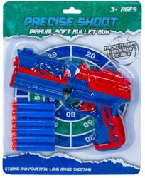 Set de joaca pistol cu gloante burete, albastru/rosu RB34547