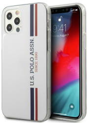 U. S. Polo Assn Husa US Polo USHCP12MPCUSSWH iPhone 12/12 Pro 6, 1" biały/white Tricolor Collection - pcone