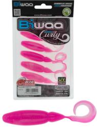 Biwaa Grub BIWAA TailgunR Curly 9cm, culoare 304 Pink Ice, 7buc/plic (B002089)