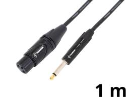 Thunder Germany CX40-1 mikrofonkábel (6, 3 mm Jack - XLR mama) - (1 m)