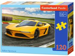 Castorland B-13500 - Sárga sportautó - 120 db-os puzzle (B-13500)