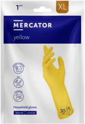 Mercator Medical MERCATOR sárga háztartási gyumikesztyű, 1 pár - XL