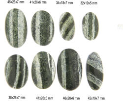  Cabochon din Jasp Verde Natural - Oval 32-46 x 18-26 x 5-7 mm - 1 Buc
