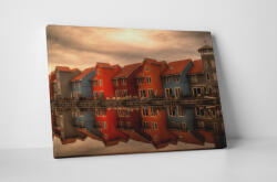 4 Decor Tablou canvas : Casute colorate - beestick-deco - 104,00 RON