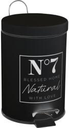 4home Coș deșeuri cosmetice Natural negru, 17 x 24, 5 cm