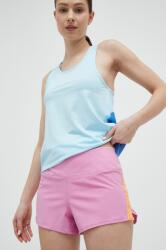 Roxy rövidnadrág futáshoz Bold Moves női, rózsaszín, nyomott mintás, közepes derékmagasságú - rózsaszín M