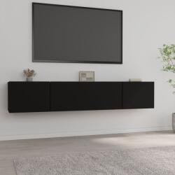 vidaXL 2 db fekete szerelt fa TV-szekrény 80 x 30 x 30 cm (804536)