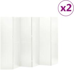 vidaXL 2 db fehér acél 6-paneles térelválasztó 240 x 180 cm (3095200) - vidaxl