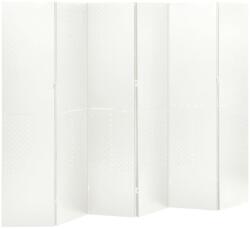 vidaXL fehér acél 6-paneles paraván 240 x 180 cm (335905) - vidaxl