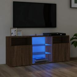 vidaXL barna tölgy színű LED-es TV-szekrény 120x30x50 cm (815716) - vidaxl