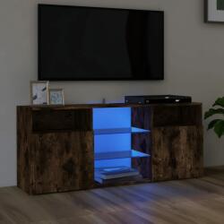 vidaXL füstös tölgy színű LED-es TV-szekrény 120 x 30 x 50 cm (815714) - vidaxl
