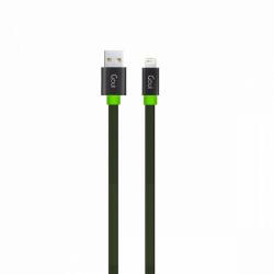 GOUI Fashion Flat G-LC8PINFBF-K adatkábel, USB - Lightning, 1m, fekete