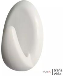  Fogas öntapadós műanyag ovális 25x42mm fehér (3515110)