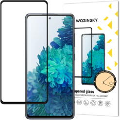 Wozinsky Tempered Glass Full Glue Super Tough Screen Protector Full Coveraged with Frame Case Friendly for Samsung Galaxy S20 FE black - vexio