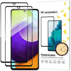 Wozinsky Set of 2x Super Strength Full Glue Tempered Glass Full Screen with Frame Case Friendly Samsung Galaxy A33 5G Black - vexio