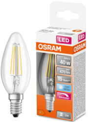 OSRAM E14 LED SStar gyertya 4, 8W 470lm 4000K hidegfehér, szabályozható 300° - 40W izzó helyett (4058075434943)