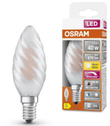 OSRAM E14 LED SStar+ csavart 3, 4W 470lm 2700K melegfehér, szabályozható 300° - 40W izzó helyett (4058075602878)